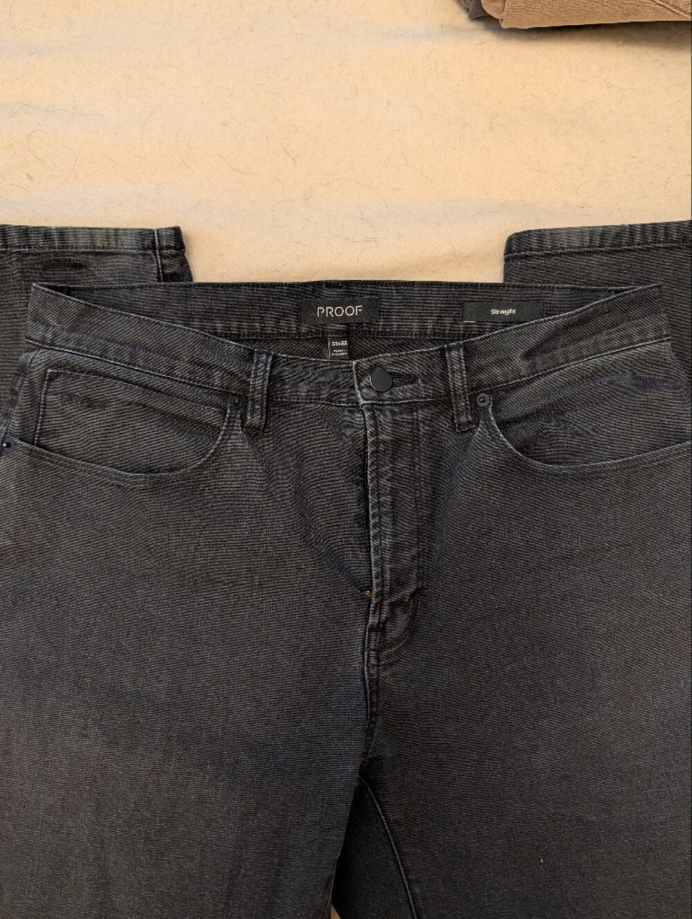 Proof Huckberry Straight Jeans 33x32 Black